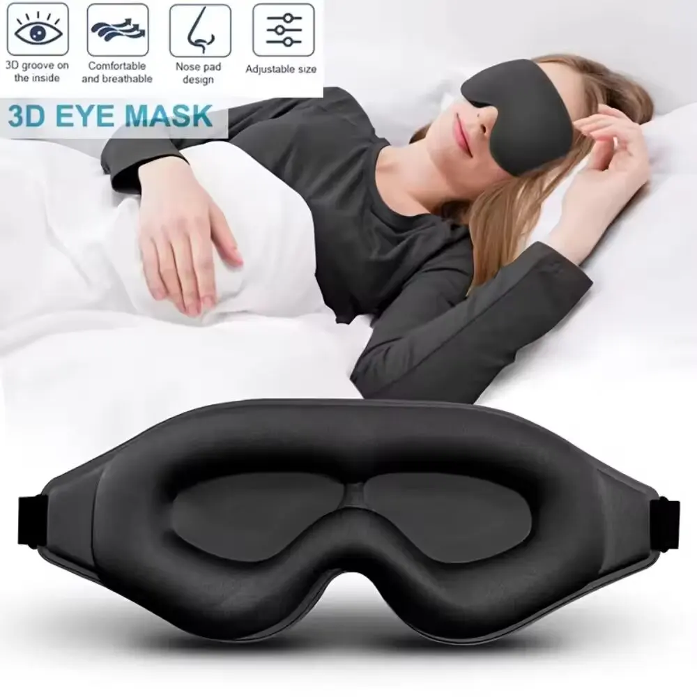 Sleep Eye Mask 3D - 3D-oogmasker, comfortabel en ademend slaapmasker met