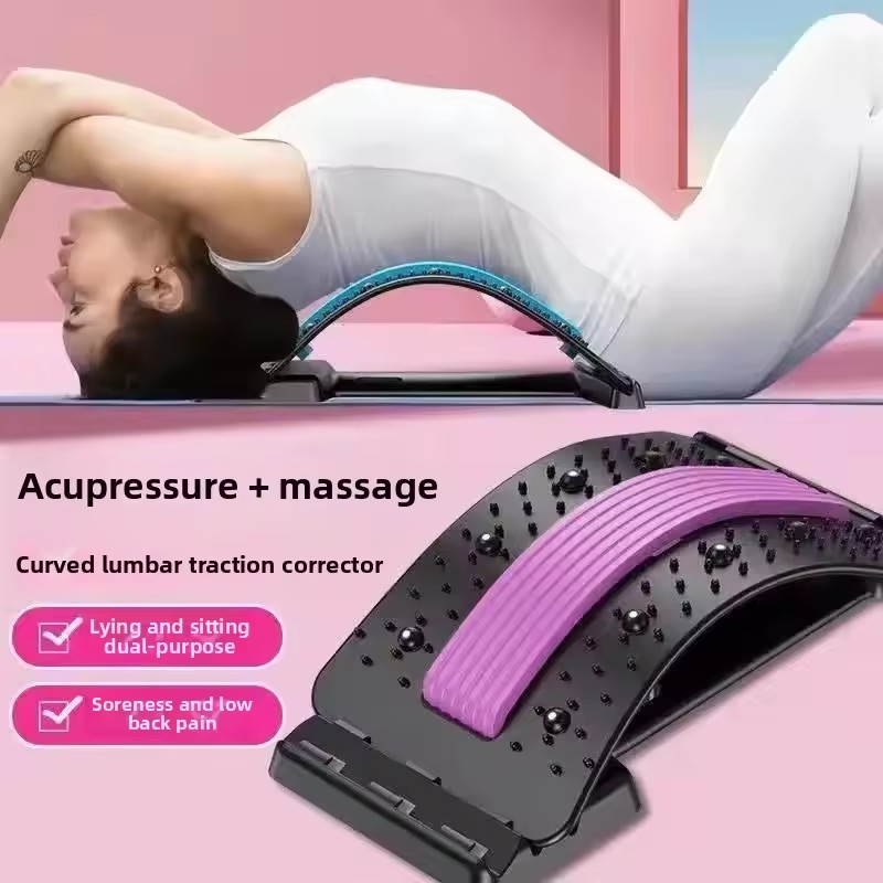 Back Stretcher Lumbar - Magnetische rugmassage spierontspanningsrekker houdingtherapie corrector rugstrekker