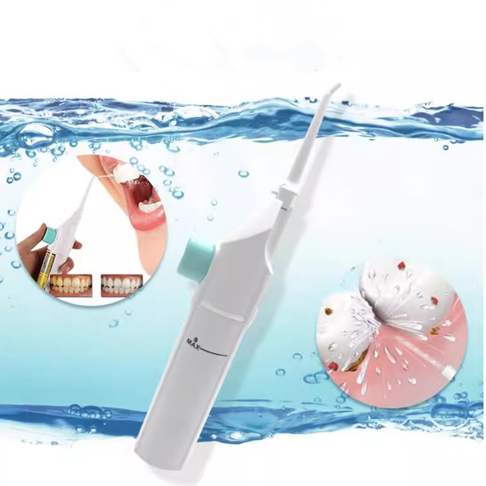 Oral Irrigator Flosser - Draagbare hogedruk monddouche, handmatige waterflosser, tandenstoker