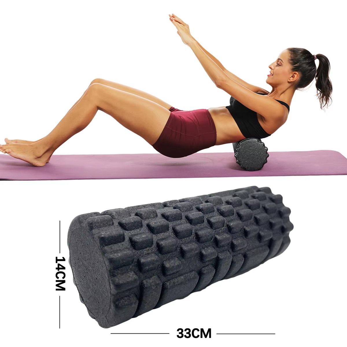 Foam Roller Trigger Point - 30/33 cm Fitness Foam Roller Yoga