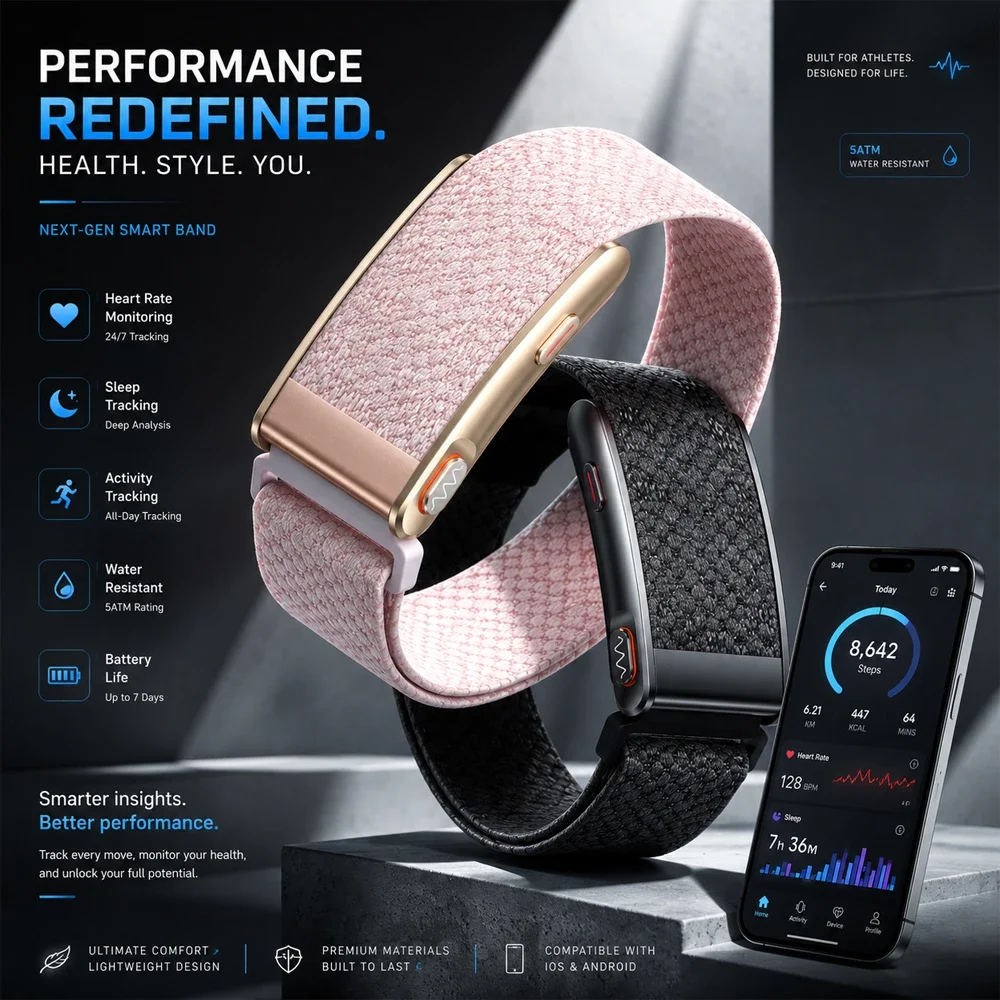 Health Wellness App - Nieuw binnen: Schermloze Smart Health Watch