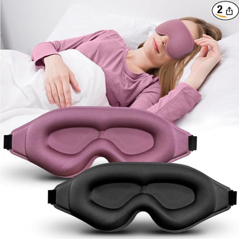 Sleep Eye Mask 3D - 2 pakken 3D Advanced Slaapmasker, Ultra