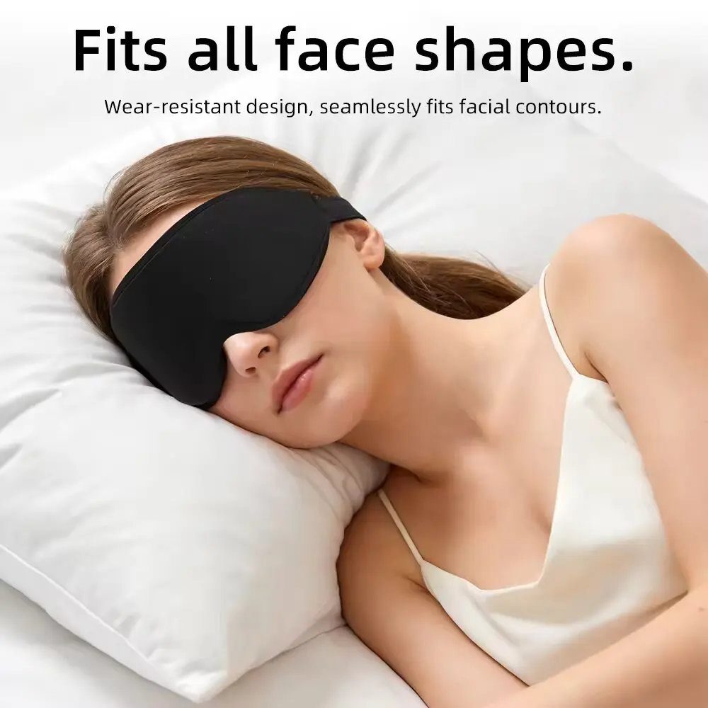 Sleep Eye Mask 3D - Nieuw 3D-slaapoogmasker, stereoscopisch lichtblokkerend slaapoogmasker voor