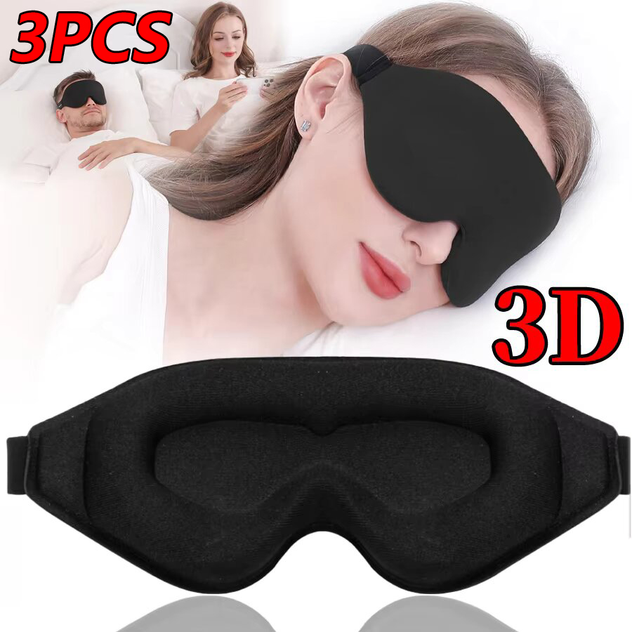 Sleep Eye Mask 3D - 3 stuks 3D traagschuim slaapmasker, zacht