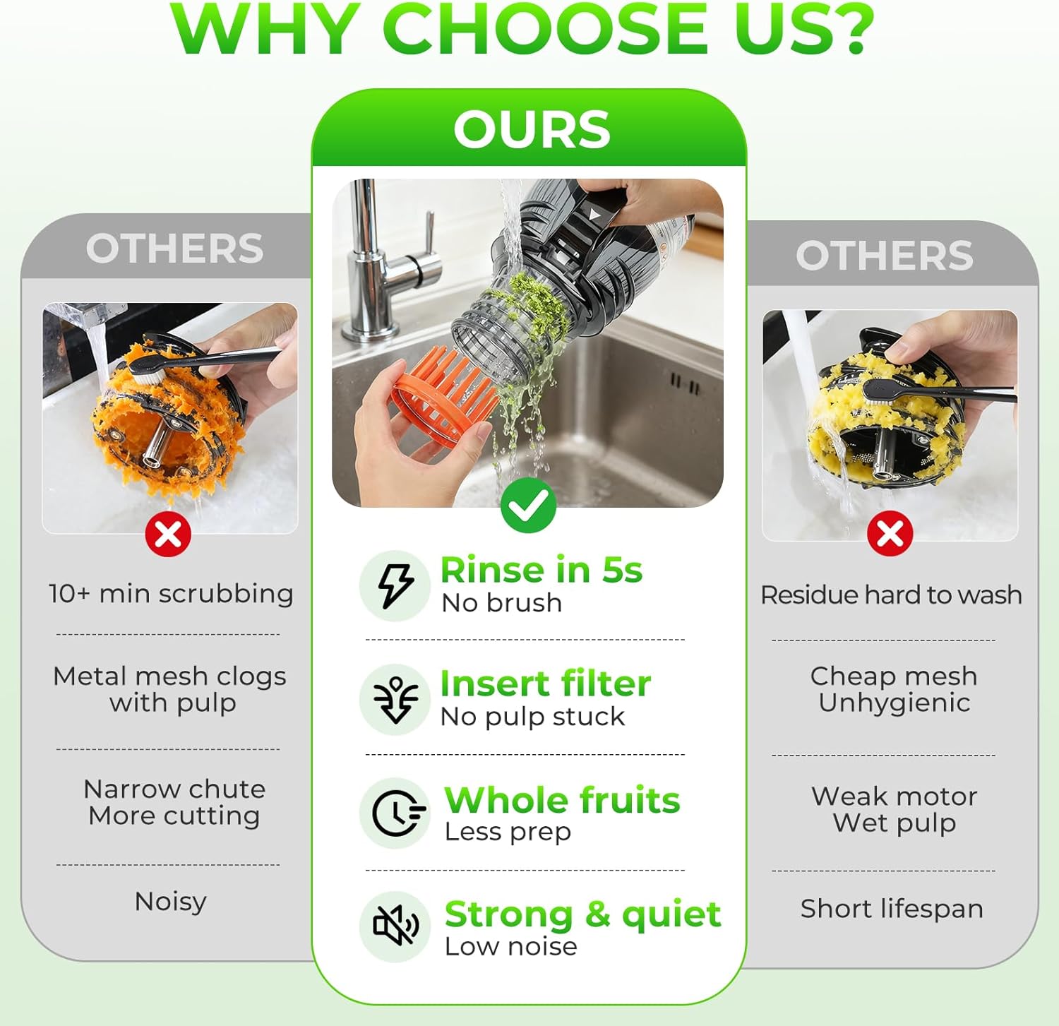 Langzaam werkende koudgeperste - Cold Press Juicer recensie en prijs