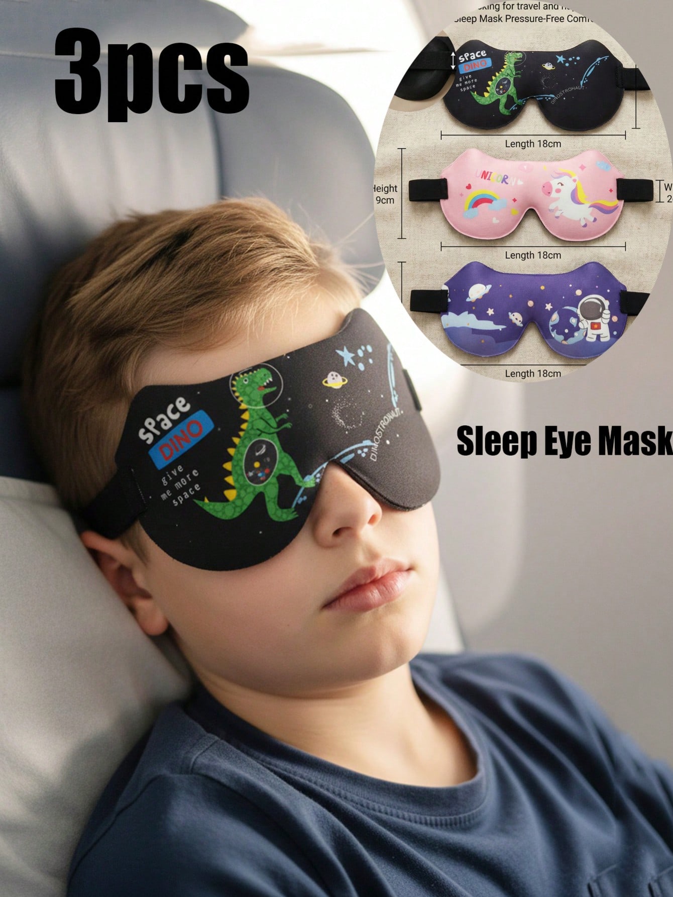 3 stuks kinderen volwassenen 3 - Sleep Eye Mask 3D recensie en prijs