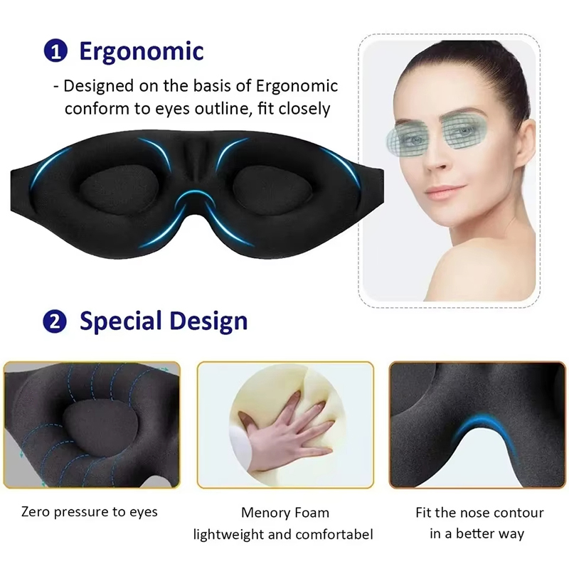 3D-oogmasker Comfortabel ademe - Sleep Eye Mask 3D recensie en prijs