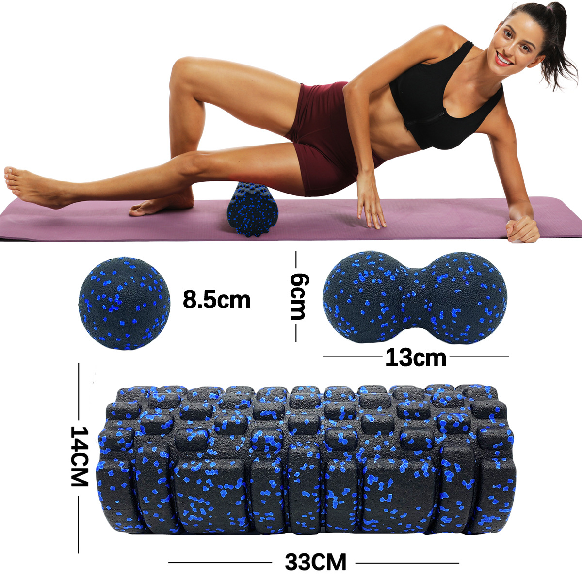 3 stks yoga roller massage pin - Foam Roller Trigger Point recensie en prijs