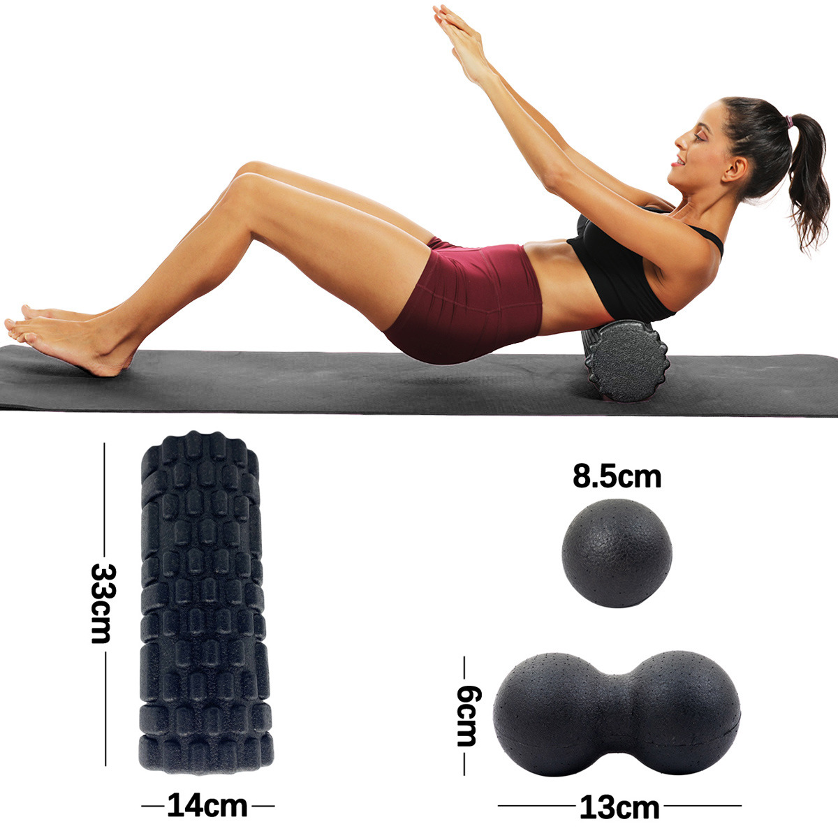 3 stks yoga roller massage pin - Foam Roller Trigger Point recensie en prijs