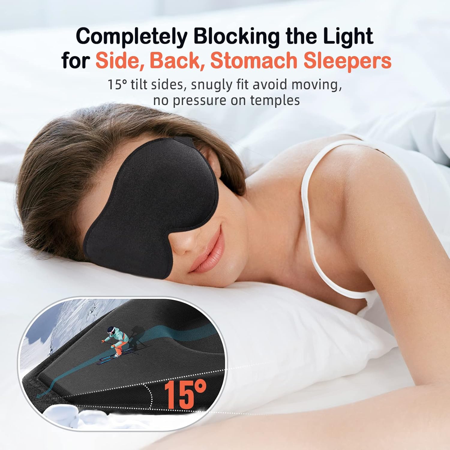 Slaapmasker voor zijslapers, d - Sleep Eye Mask 3D recensie en prijs