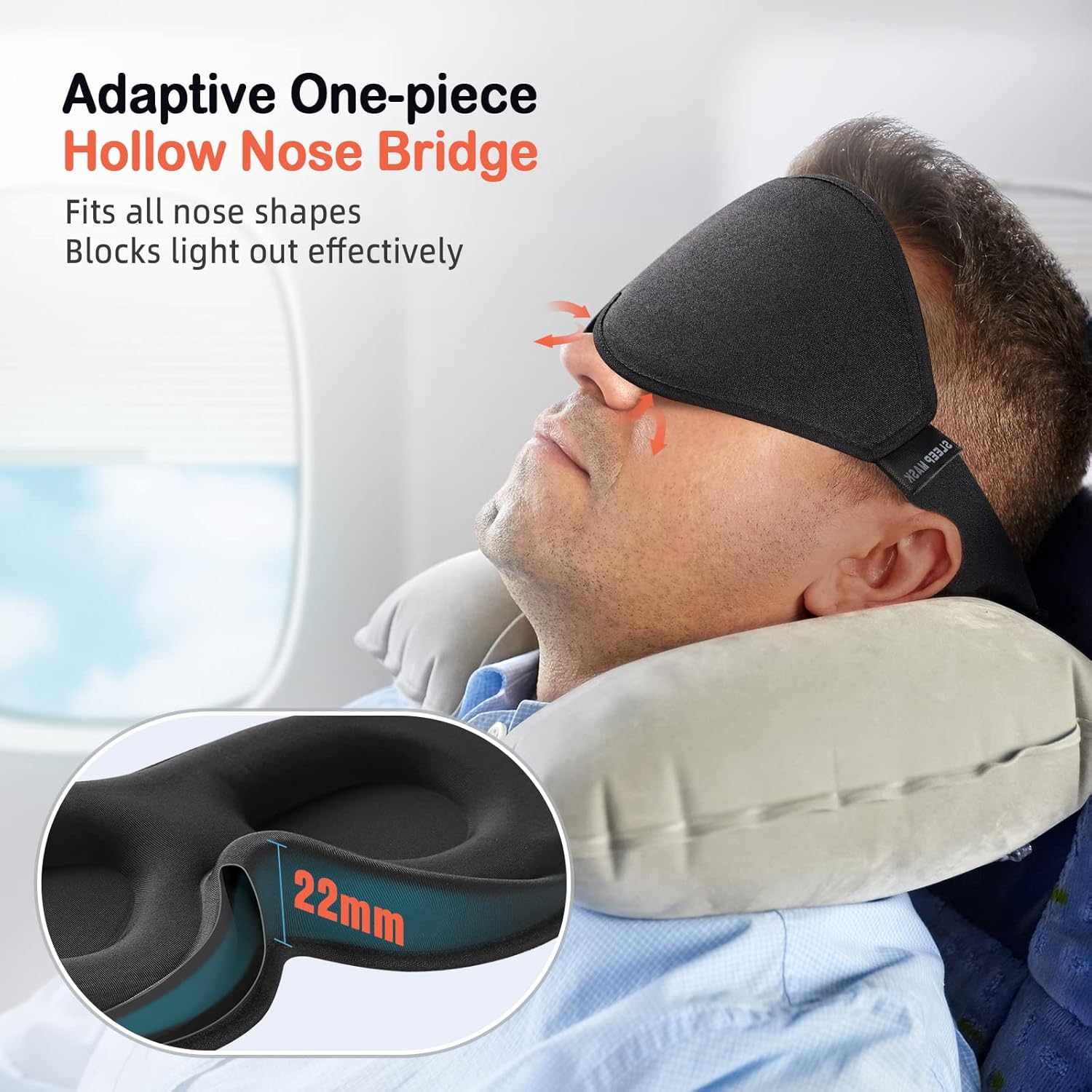 Slaapmasker voor zijslapers, d - Sleep Eye Mask 3D recensie en prijs